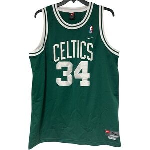 VINTAGE Paul Pierce Jersey #34 Green Boston Celtics Authentic Nike Team Stitched
